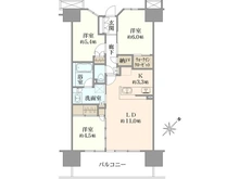 【神奈川県/相模原市中央区相模原】THE パームス相模原パークブライティア 間取り図