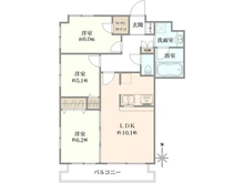 【神奈川県/厚木市水引】コンフォートパレス本厚木 ファーストステージ 間取り図