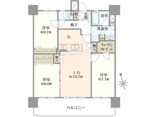 【神奈川県/海老名市中央】クリオ海老名六番館 間取り図