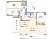 【神奈川県/相模原市中央区東淵野辺】センチュリー古淵 間取り図