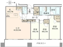 【神奈川県/横浜市緑区長津田】マークワンタワー長津田 間取り図