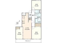 【神奈川県/相模原市中央区共和】パシフィックパレス淵野辺 間取り図