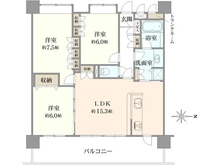 【神奈川県/相模原市中央区淵野辺】マイキャッスル淵野辺エクセレントステージ 間取り図
