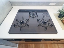 【神奈川県/大和市深見西】ライオンズマンション大和 キッチン：三口コンロ