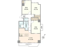 【神奈川県/海老名市上今泉】かしわ台パークハイツ 間取り図