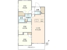 【東京都/町田市中町】ベルジュール町田中町 間取り図