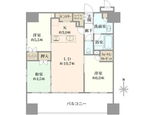 【神奈川県/海老名市中央】ベルドゥムール海老名ルミナス 間取り図