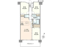 【神奈川県/大和市中央林間西】中央林間レジデンス ハウスウエスト 間取り図