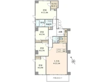 【東京都/町田市成瀬】エステ・スクエア成瀬弐番館 間取り図