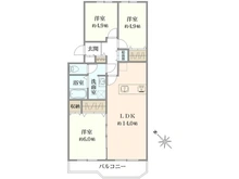 【神奈川県/相模原市南区相模大野】ユニライフ相模⼤野 間取り図