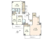 【東京都/町田市成瀬】エステ・スクエア成瀬壱番館 間取り図