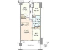 【東京都/町田市小山ヶ丘】ソルグランデメイツ多摩境 オレンジコート 間取り図