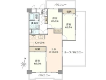 【神奈川県/座間市相模が丘】藤和相模原コープIII 間取り図