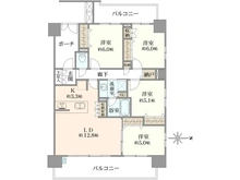 【神奈川県/厚木市水引】パレステージ本厚木 間取り図