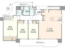 【神奈川県/相模原市中央区相模原】プレシス相模原リベール 間取り図