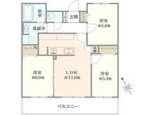 【神奈川県/相模原市緑区橋本】ダイアパレスステーションプラザ橋本 間取り図