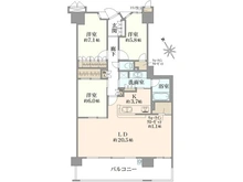 【東京都/町田市小山ヶ丘】ソルグランデメイツ多摩境 オレンジコート 間取り図