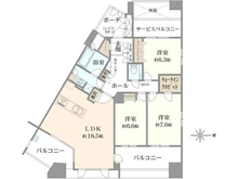 【東京都/町田市小川】セルシオヒルズすずかけ台 間取り図