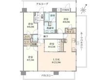 【神奈川県/相模原市緑区橋本】レ・ジェイドシティ橋本III 間取り図