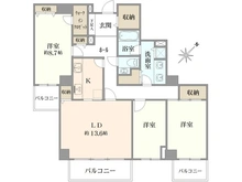 【東京都/町田市成瀬】エステ・スクエア成瀬壱番館 間取り図