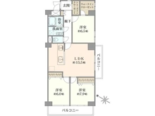 【神奈川県/相模原市南区南台】相模大野南台マンション 間取り図