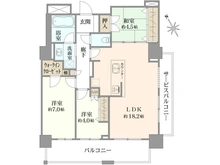 【神奈川県/相模原市中央区相模原】ライオンズタワー相模原ステーショングランデ 間取り図