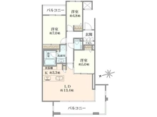 【神奈川県/海老名市中央】クリオ海老名伍番館 間取り図