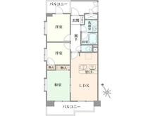 【神奈川県/相模原市中央区すすきの町】レサージュ相模原壱番館 間取り図