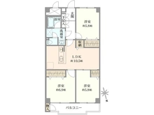 【神奈川県/座間市入谷東】東建座間ハイツ 2号棟 間取り図