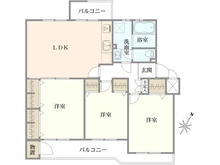 【神奈川県/相模原市南区上鶴間本町】町田ハイツ B-1号棟 間取り図