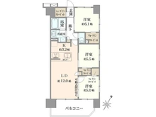 【神奈川県/座間市相模が丘】サンクレイドル小田急相模原 間取り図