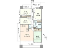 【神奈川県/相模原市中央区矢部】びゅうパルク相模原矢部 間取り図