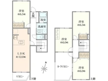 【神奈川県/伊勢原市高森】白金山団地 8号棟 間取り図