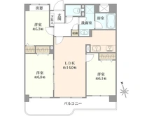 【東京都/町田市三輪緑山】ダイアパレス鶴川緑山花水木の杜 間取り図