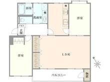 【神奈川県/相模原市南区鵜野森】新原町田グリーンハイツC3棟 間取り図