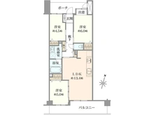 【神奈川県/大和市中央林間西】ファーネスト中央林間 間取り図
