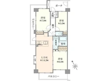 【神奈川県/川崎市多摩区枡形】レクセルマンション向ヶ丘遊園 間取り図