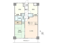 【神奈川県/大和市南林間】セザール第2南林間 間取り図