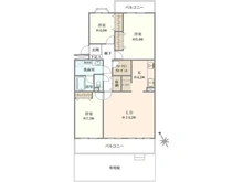 【東京都/町田市小山田桜台】小山田桜台団地2-15団地 39号棟 間取り図