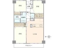 【神奈川県/横浜市緑区北八朔町】シティパル藤が丘第1 間取り図