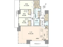 【神奈川県/相模原市南区相模大野】プラウドタワー相模大野クロス 間取り図