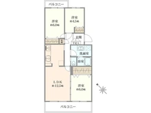 【神奈川県/相模原市南区東林間】東林間オリエントハウス 間取り図