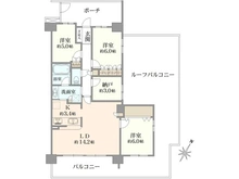 【神奈川県/大和市中央林間西】中央林間レジデンスハウス ウエスト 間取り図