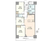 【神奈川県/相模原市中央区相模原】東急ドエルアルス相模原 間取り図