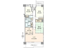 【神奈川県/横浜市青葉区市ケ尾町】市が尾南パークホームズ 間取り図