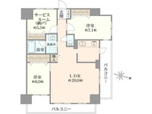 【神奈川県/厚木市中町】エクラン本厚木 間取り図