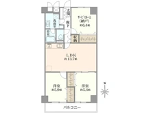 【神奈川県/大和市中央】 恒陽大和マンション 間取り図