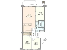 【神奈川県/大和市つきみ野】つきみ野ビレジ A棟 間取り図