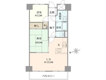 【神奈川県/相模原市緑区橋本】ドラゴンマンション橋本 2 番館 間取り図