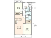 【神奈川県/海老名市東柏ケ谷】セザール第二さがみ野 間取り図